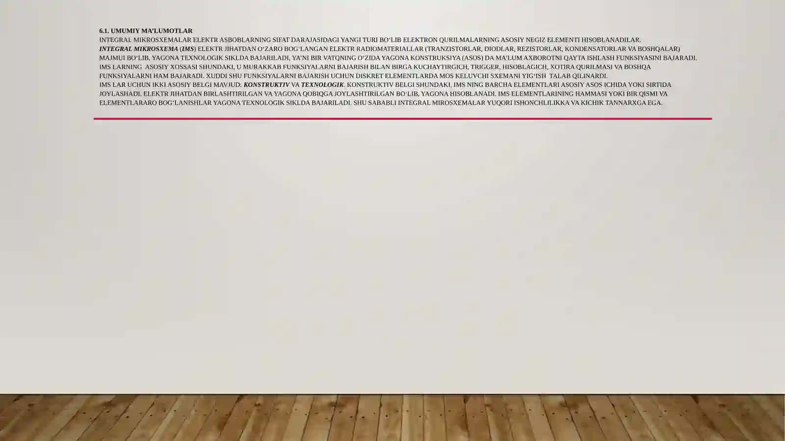 INTEGRAL MIKROSXEMALARNING TUZILISHI VA TEXNOLOGIYASI 2