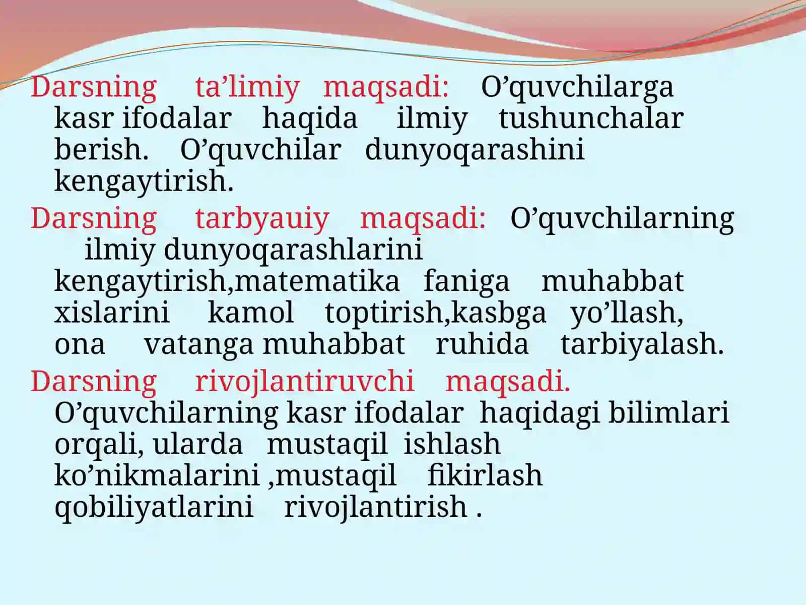 Kasr ifodalar 2