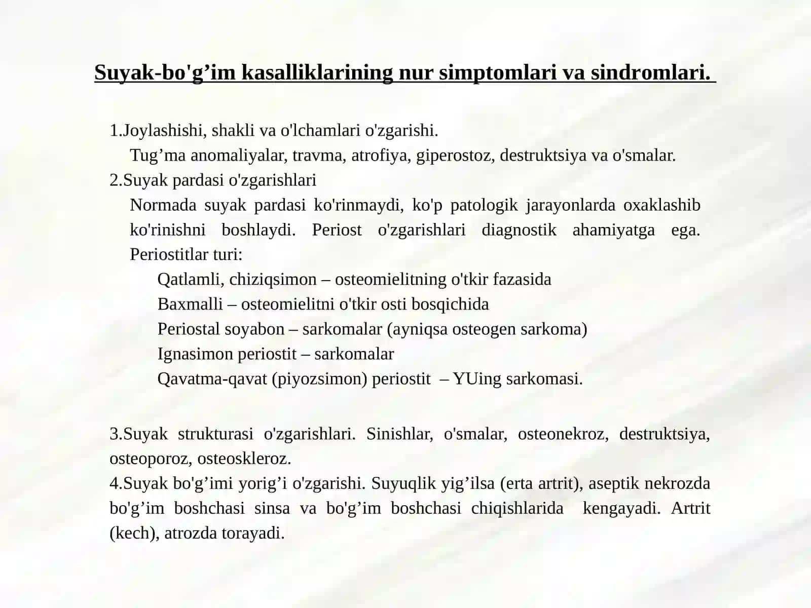 Suyak-bo'g’im kаsаlliklаrining nur tashxisi 2