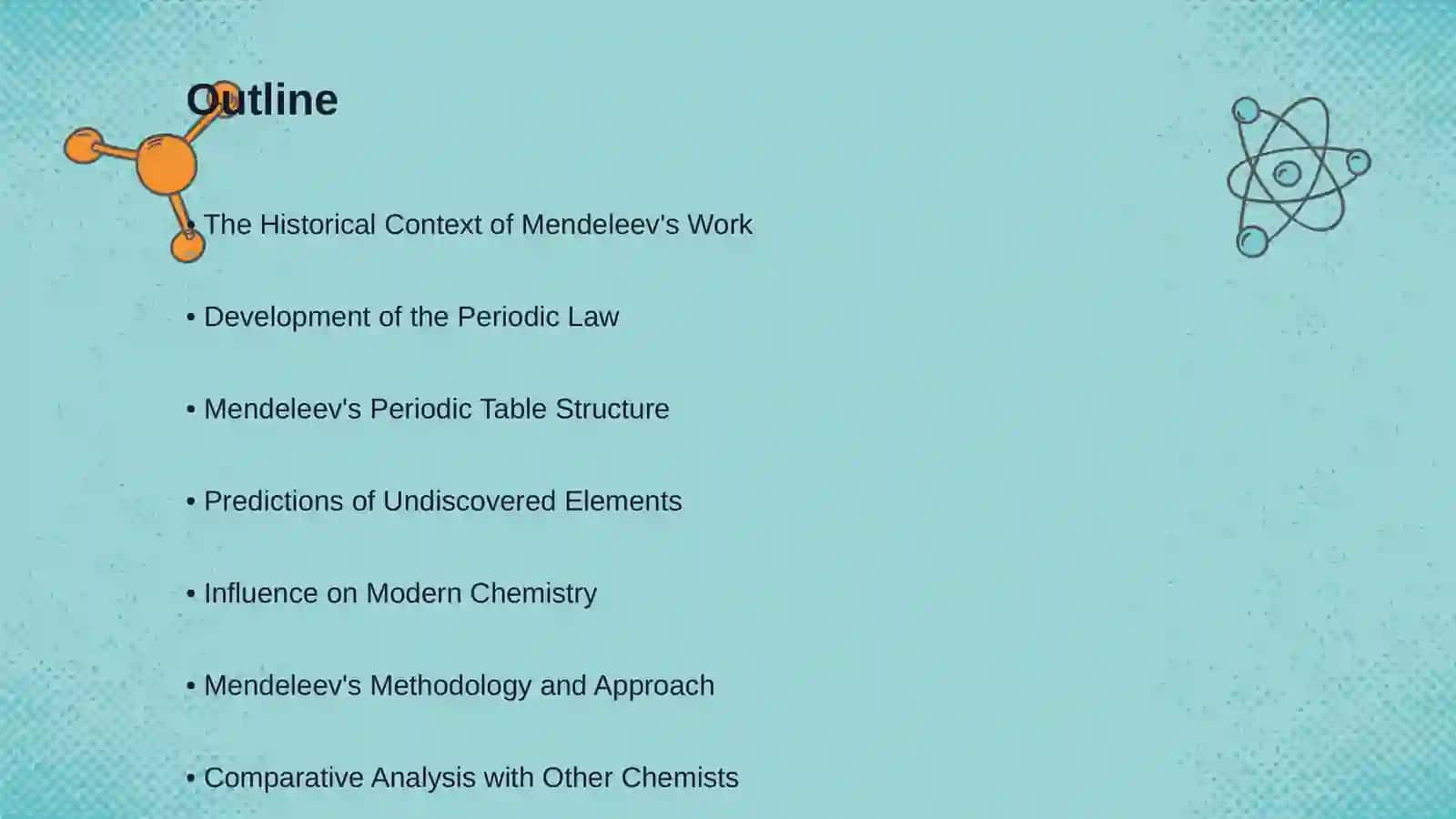 Mendeleev's contribution to chemistry 2
