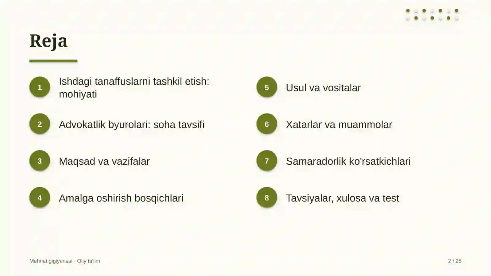 advokatlik byurolarida ishdagi tanaffuslarni tashkil etish 5070 2