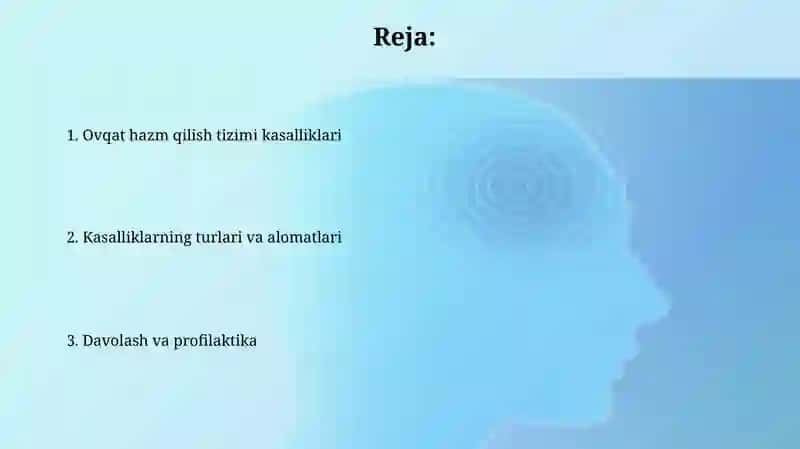 Ovqat hazm qilish tizimi kasalliklari 2
