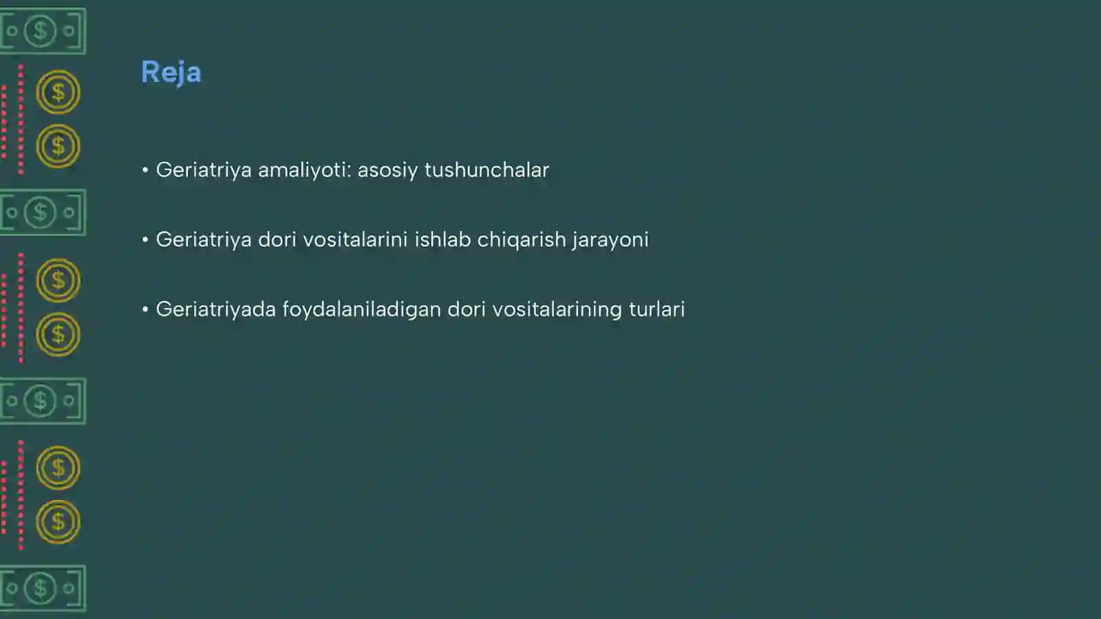 Geriatriya dori vositalarini ishlab chiqarish 2