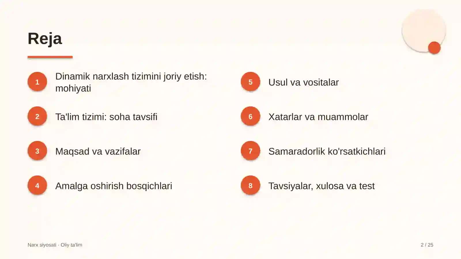 ta'lim tizimida dinamik narxlash tizimini joriy etish 6510 2