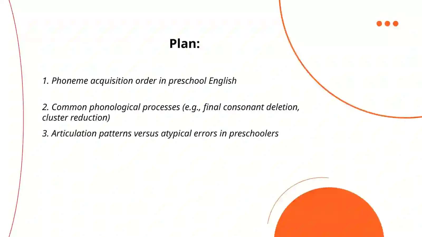 Linguistic features of Preschool English speech development 2