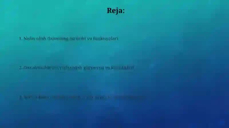 Nafas organlari mavzusi 2