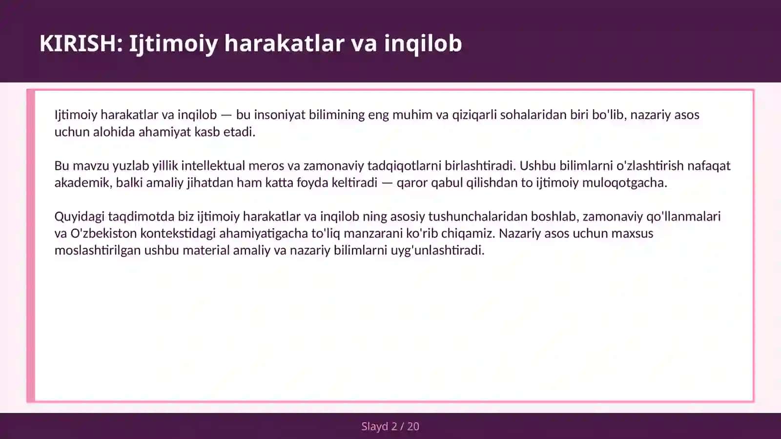IJTIMOIY HARAKATLAR VA INQILOB 2
