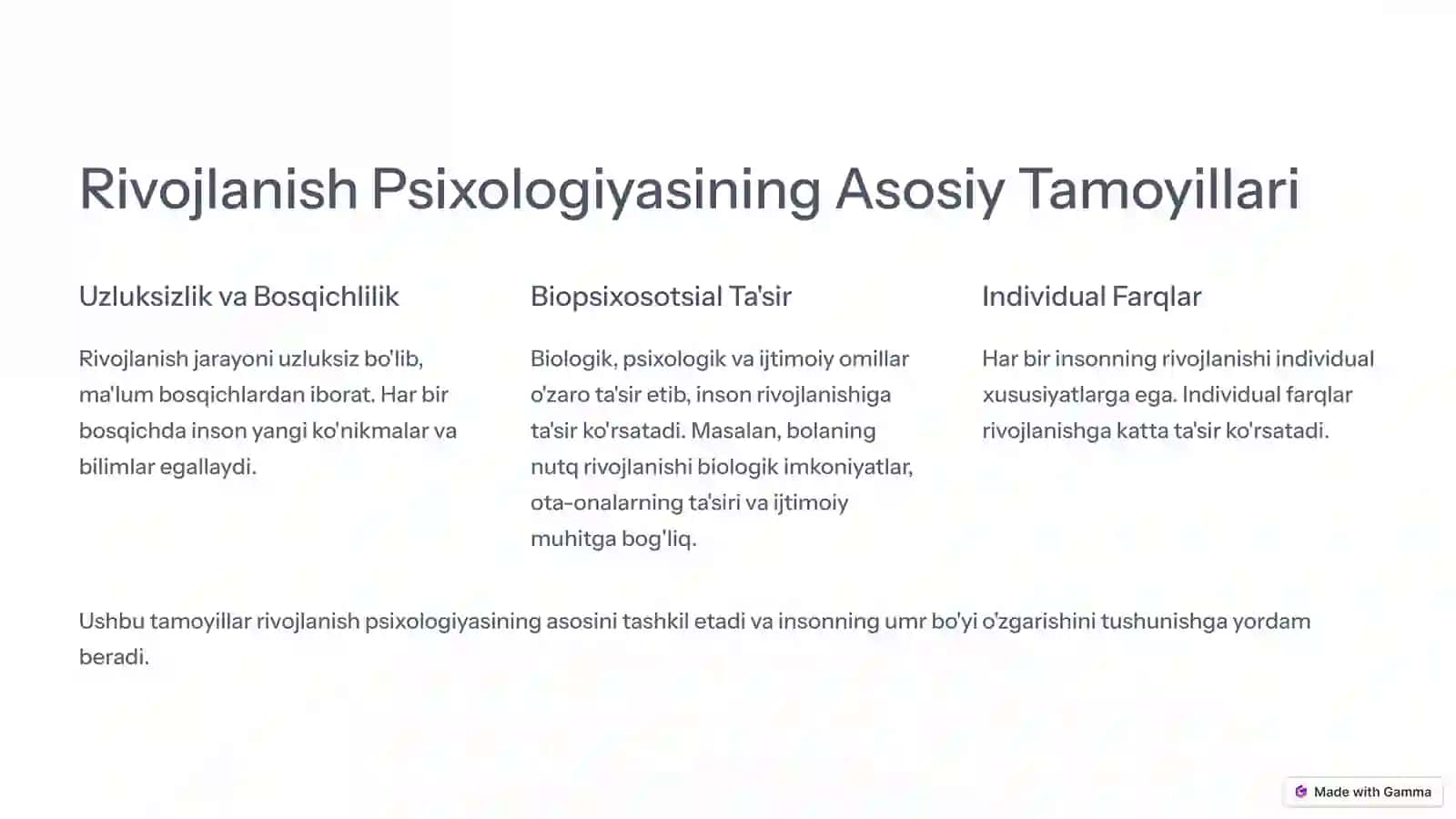 Rivojlanish Psixologiyasi Umr Soati Tushunchasi 2