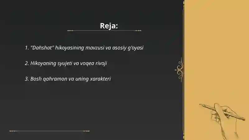 Abdulla Qahhorning "Dahshat" hikoyasi 2