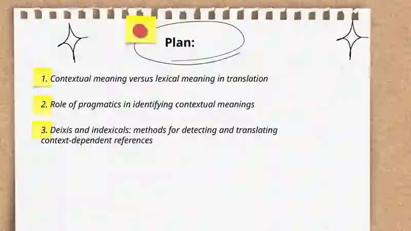 Contextual meanings and methods of identifying them in translation 2