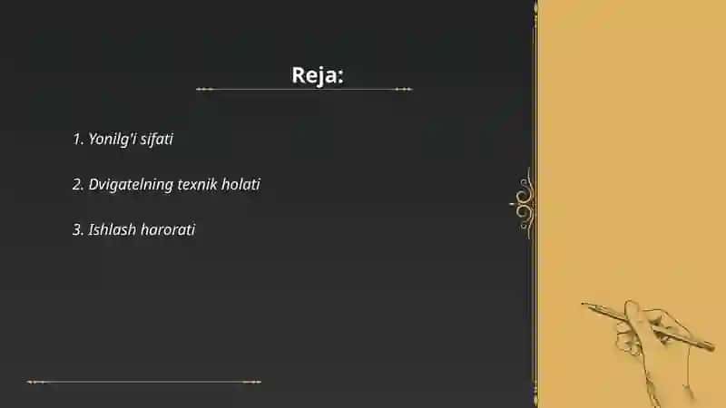 Yonilg'i sifati 2