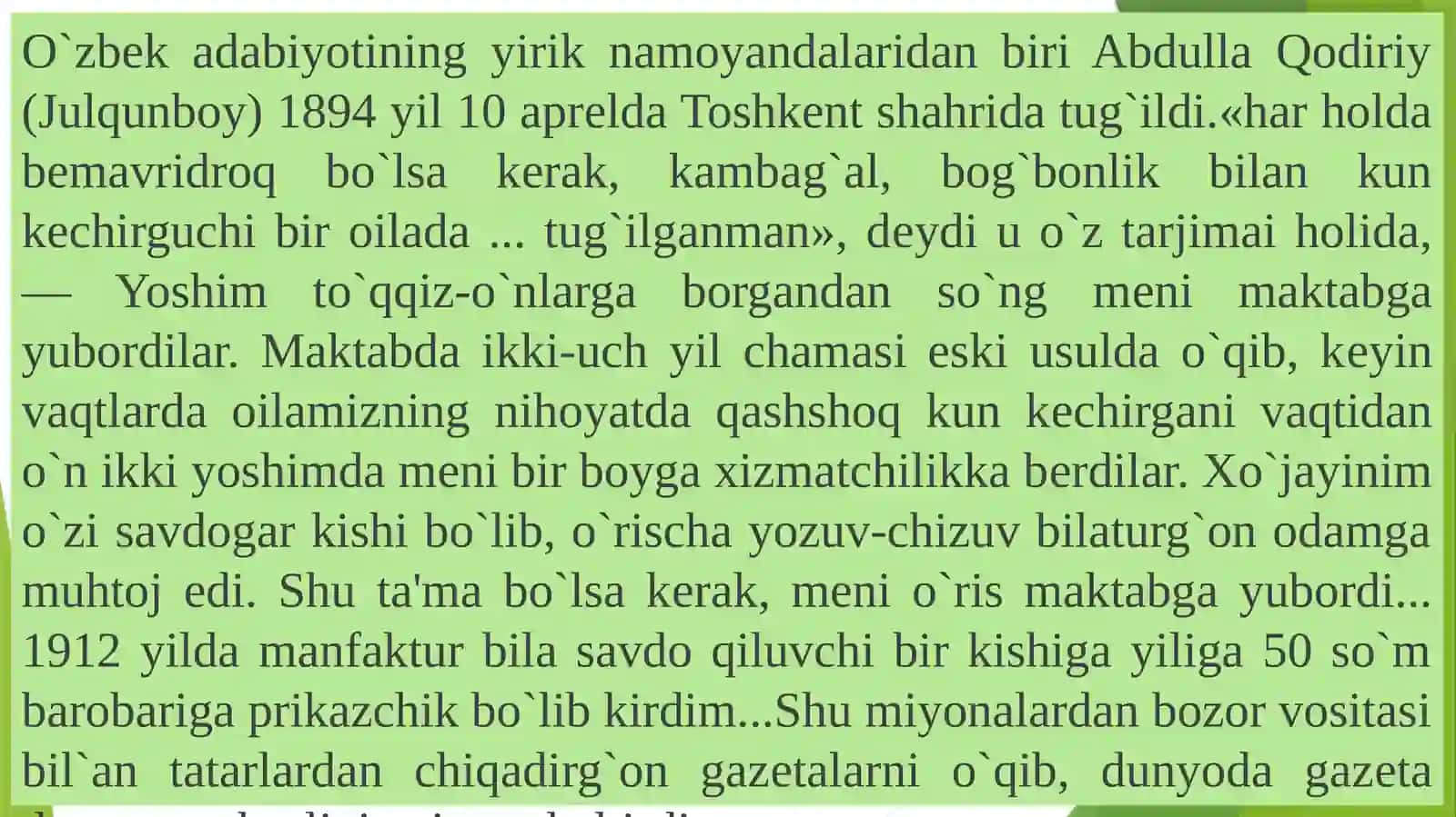O`zbek adabiyoti 2