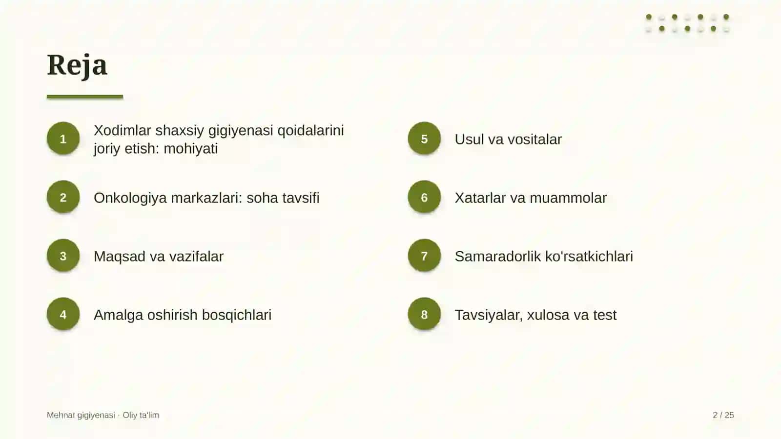 onkologiya markazlarida xodimlar shaxsiy gigiyenasi qoidalarini joriy etish 2940 2