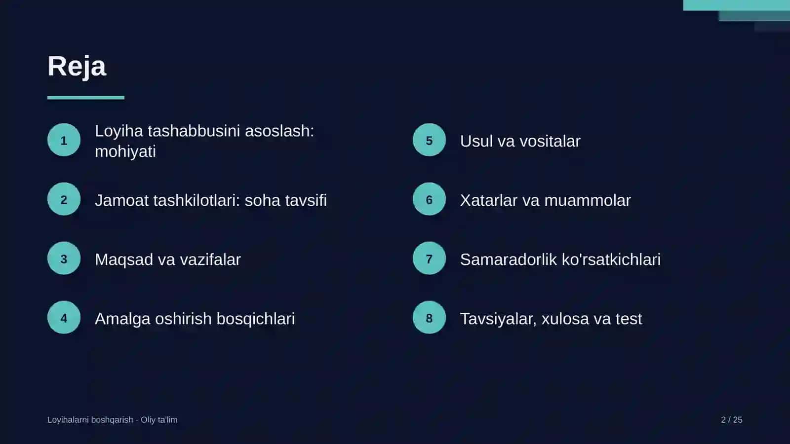 Jamoat tashkilotlarida loyiha tashabbusini asoslash 2