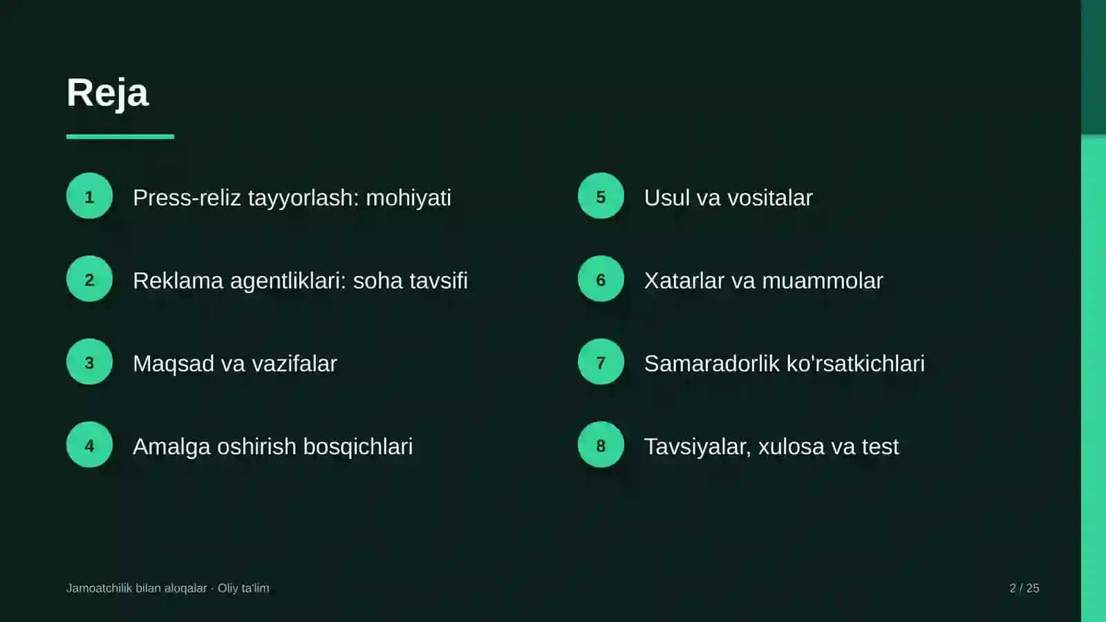 reklama agentliklarida press reliz tayyorlash 5963 2