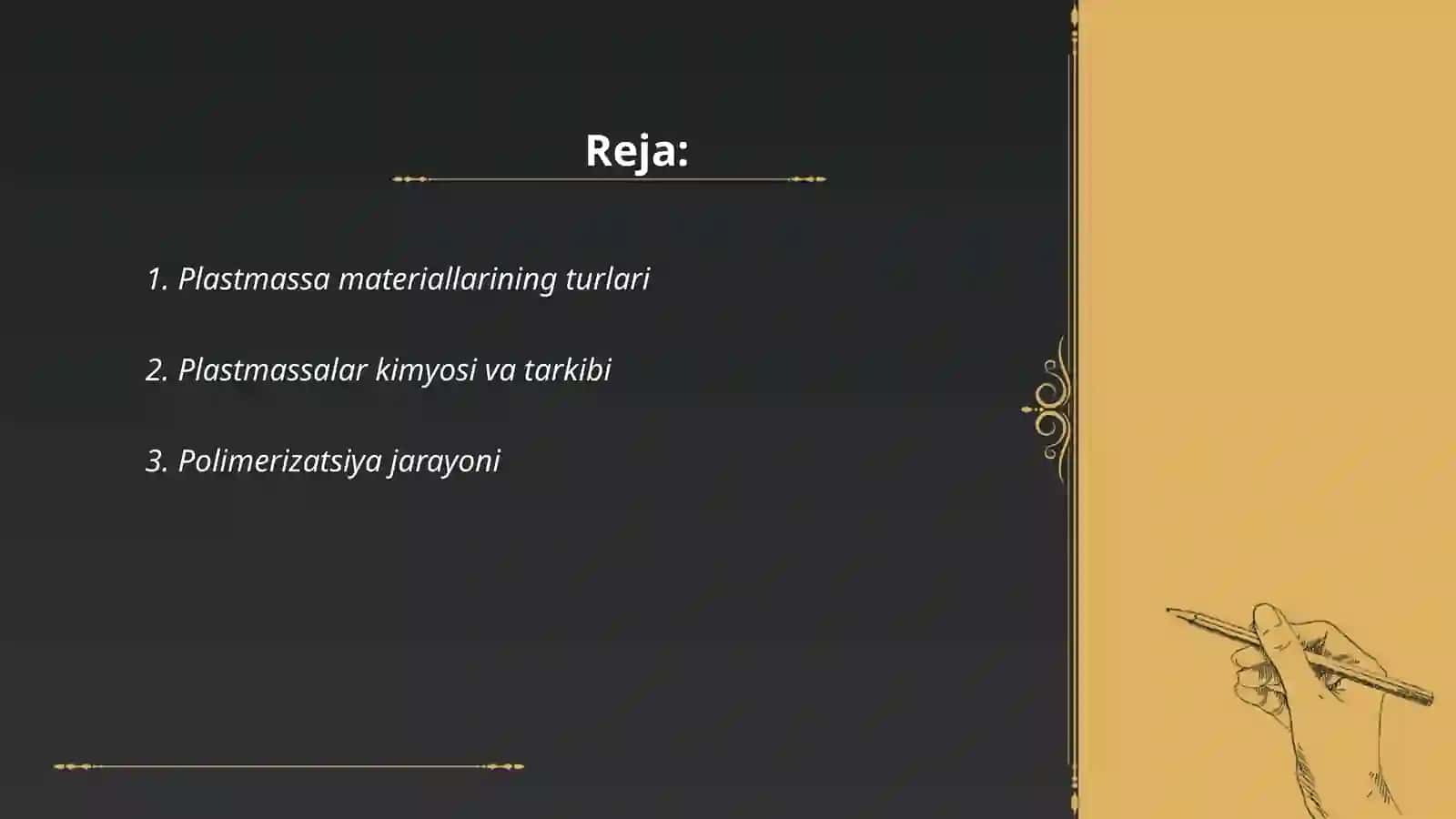 Plastmassalardan detallar tayyorlash texnologiyasi 2