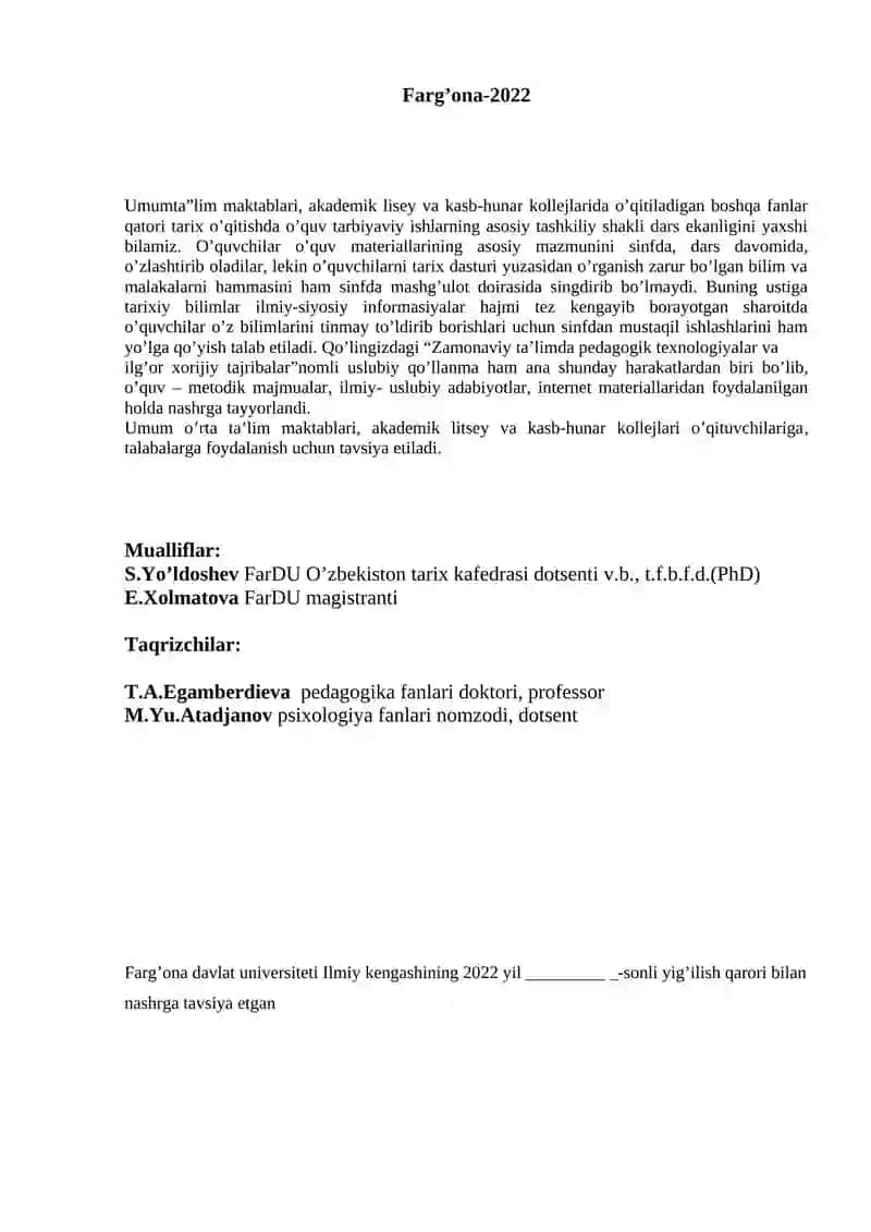 Zamonaviy ta’limda pedagogik texnologiyalar va ilg’or xorijiy tajribalar 2