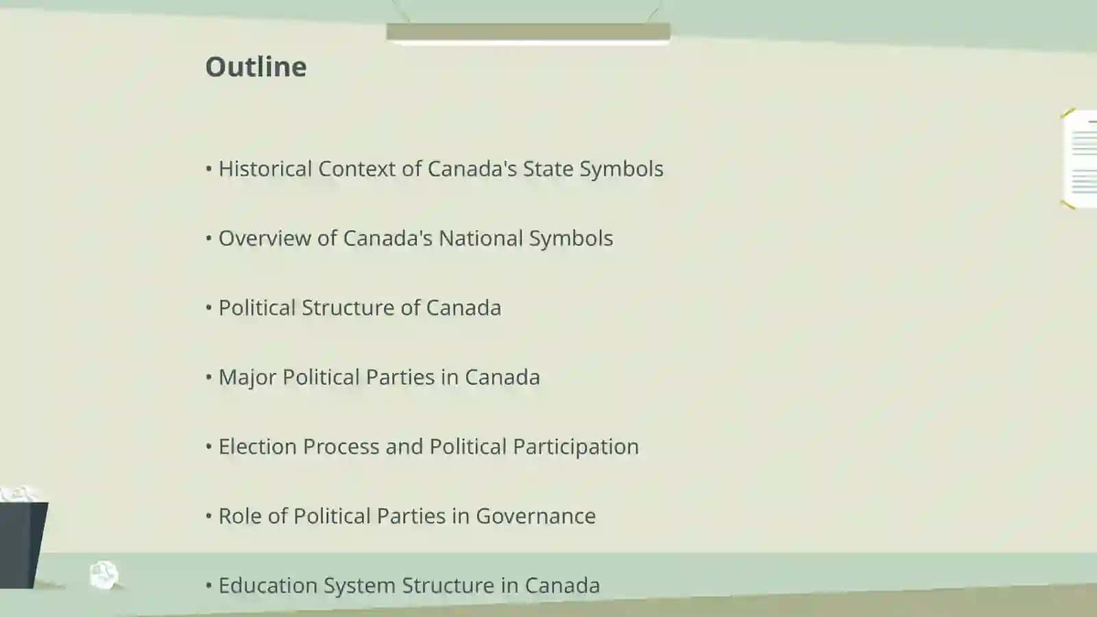 The Goverment state symbols Political Parties and education system of Canada 2