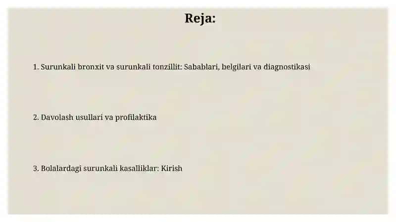 Surunkali tonzillitni diagnostika qilish usullari 2