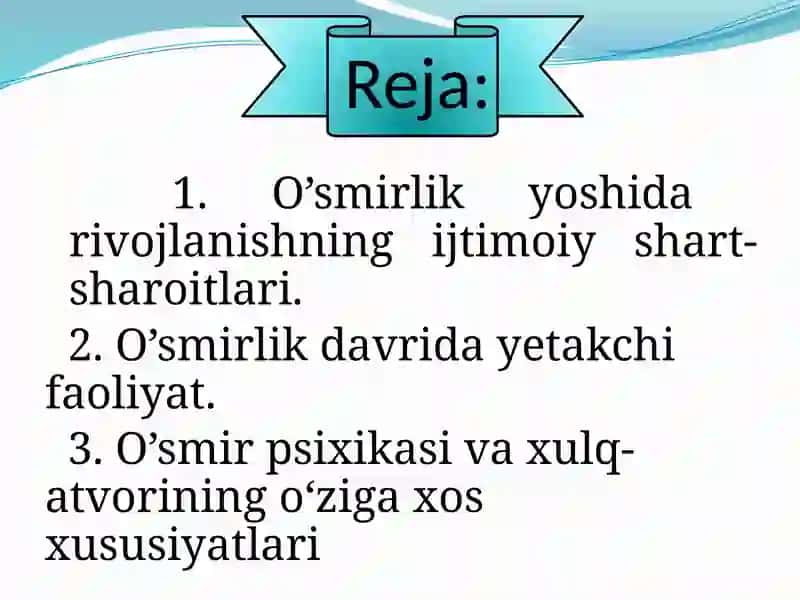 O’smirlikdavri 2