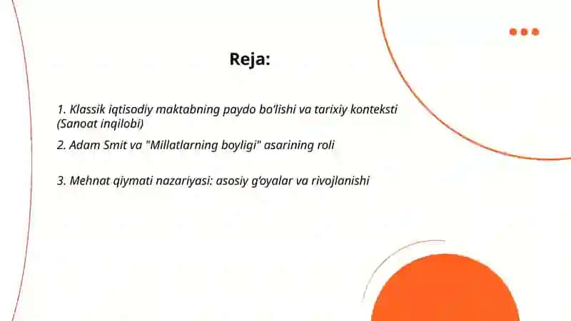 Klassik iqtisodiy maktabning rivojlanishi 2