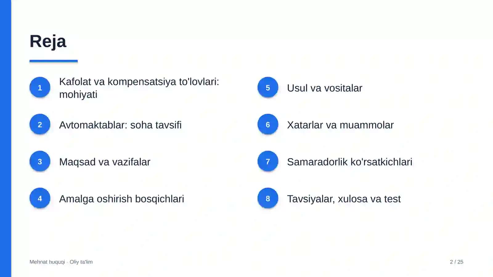 Avtomaktablarda kafolat va kompensatsiya to'lovlari 2