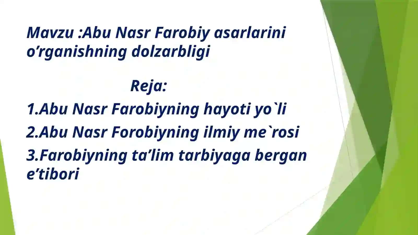 Abu Nasr Farobiyning hayot yo‘li 2