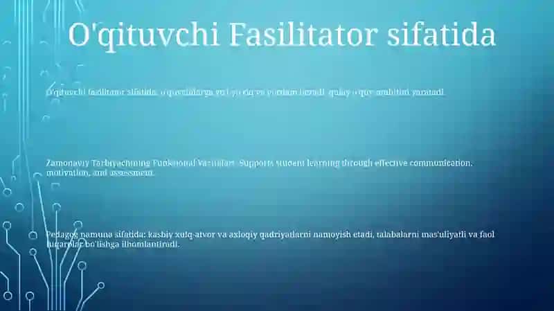 Zamonaviy Tarbiyachining Funksional Vazifalari 2
