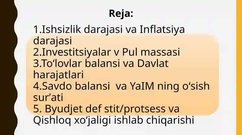 Kanada makro iqtisodiy ko`rsatkchlari 2