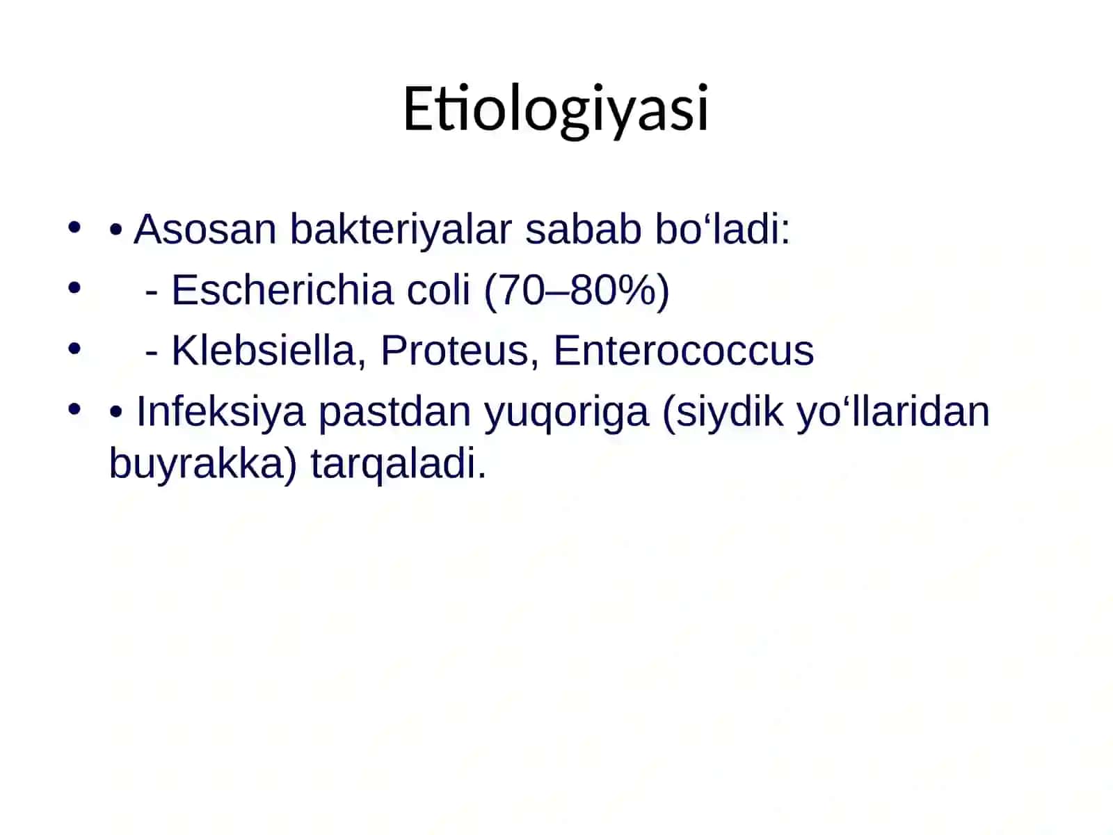 Homiladorlikda Pielonefrit 2