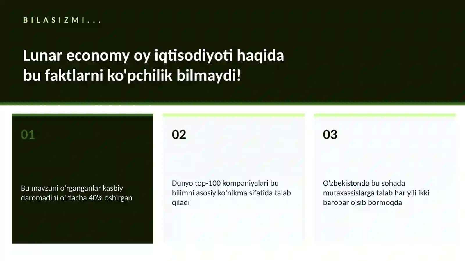 Lunar economy oy iqtisodiyoti 2
