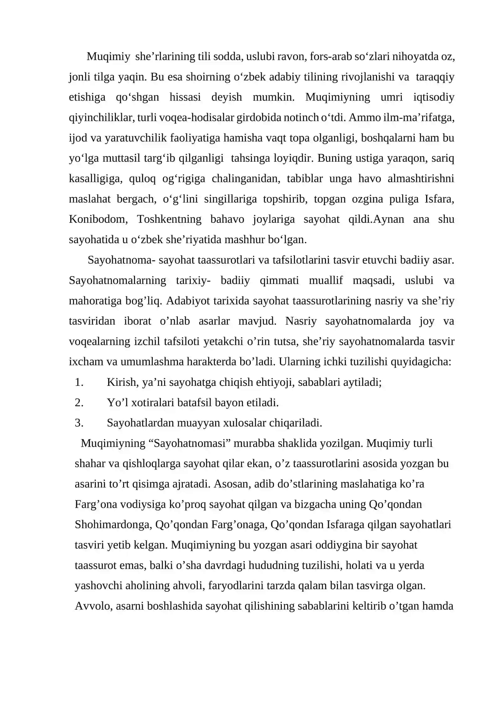 SHE'RIY MAKTUBLARDA IFODALANGAN BADIIY SAN'ATLAR (MUQIMIY MAKTUBLARI ASOSIDA 2