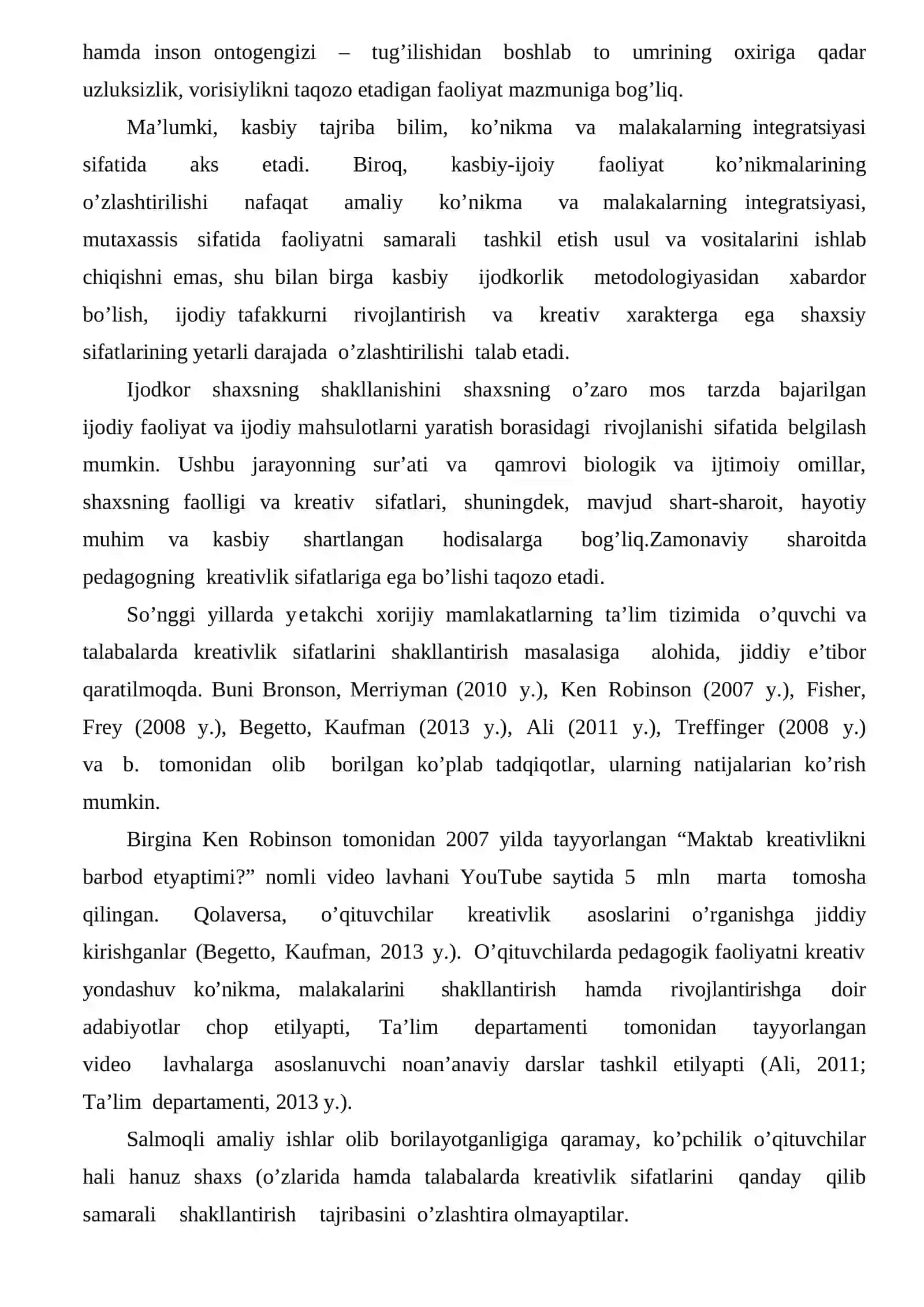 Kreativ pedagogika fanining nazariy asoslari 2