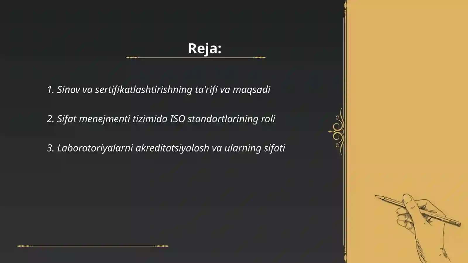 Sifat menejmenti tizimida sinov va sertifikatlashtirishning roli 2