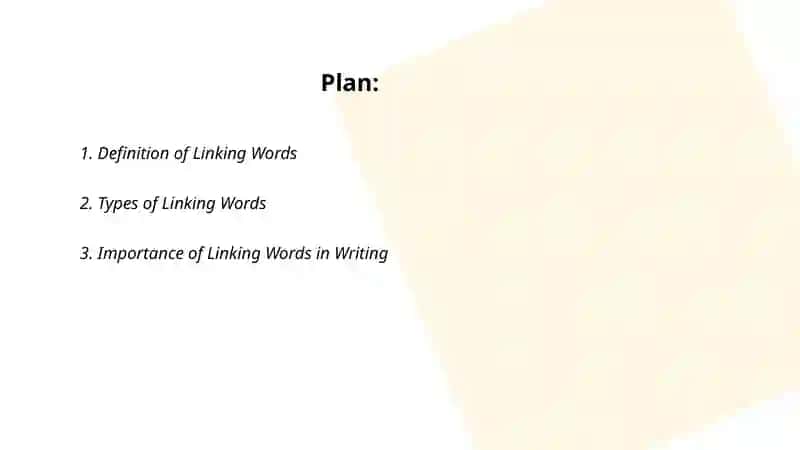 Linking words 2