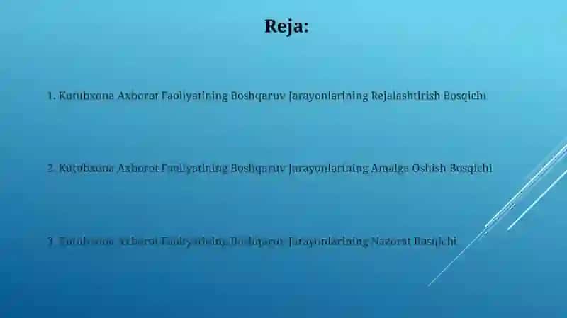 Kutubxona Axborot Faoliyatining Boshqarish Jarayonlarining Bosqichlari 2