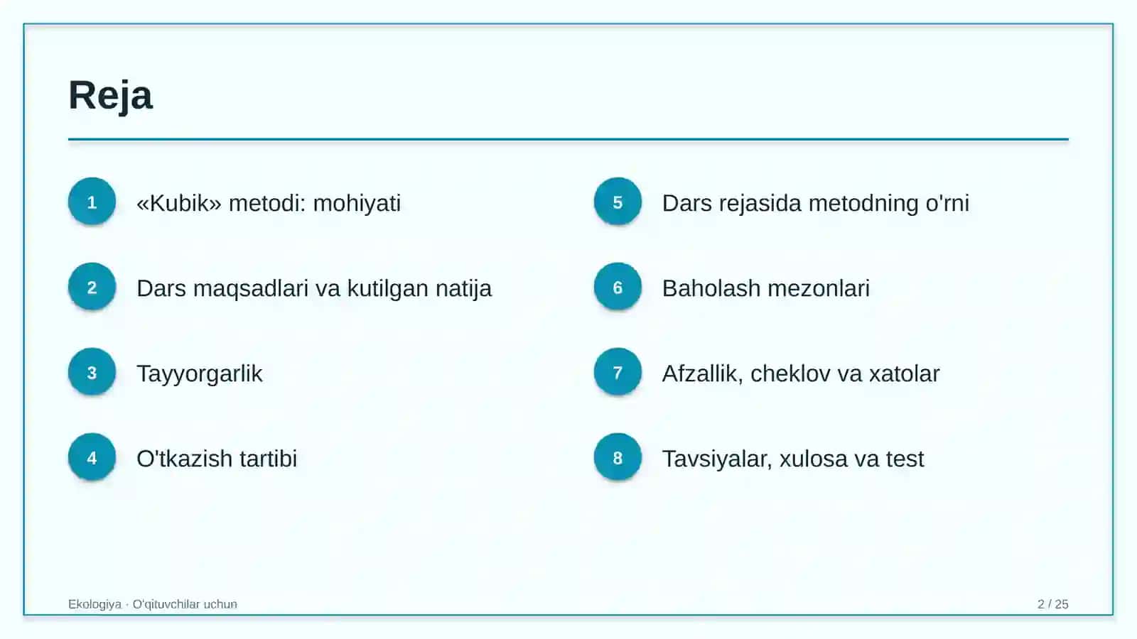 ekologiya darslarida kubik metodidan foydalanish 9776 2