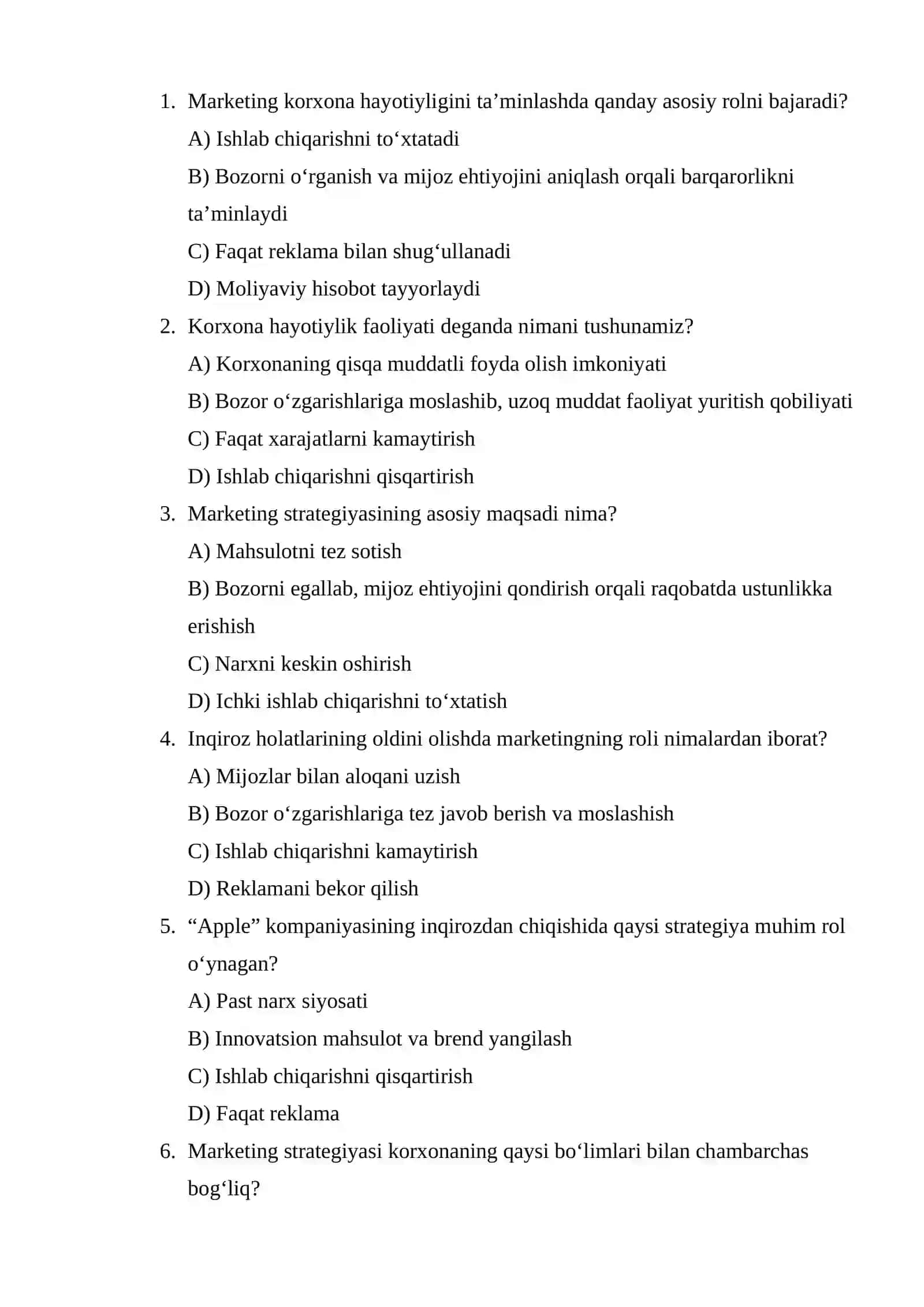 XALQARO MOLIYAVIY MUNOSABATLAR 2