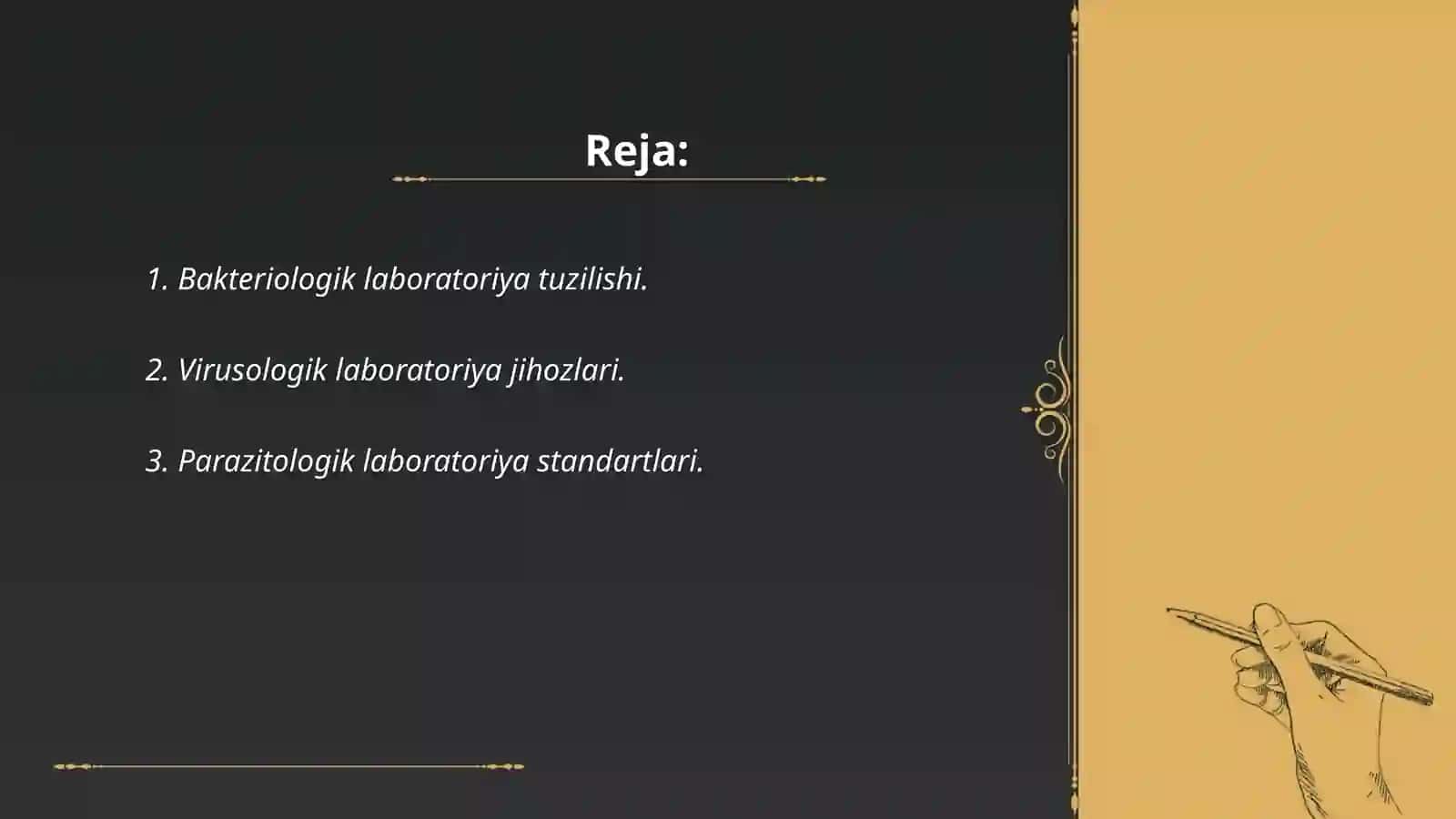 Bakteriologik,virusologik parazitalogik labarotiya tuzilishi va jihozlarning meyorlari 2