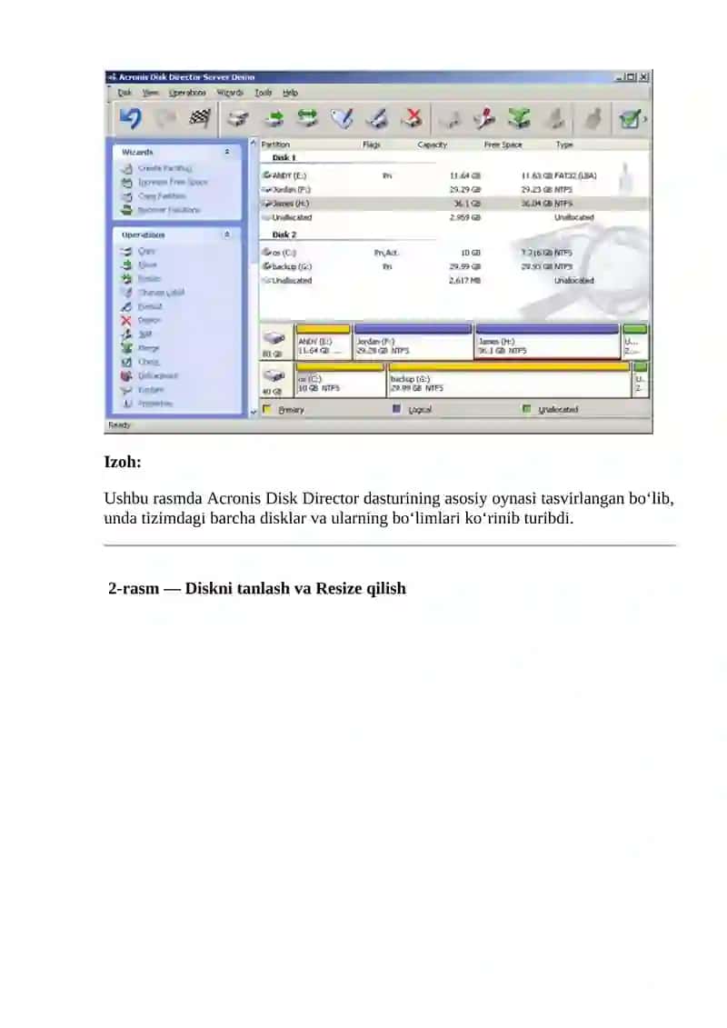 Acronis Disk Director 2
