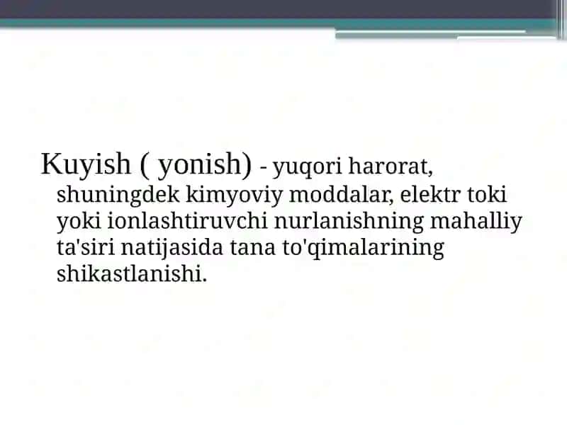 Kuyish kasalligi 2