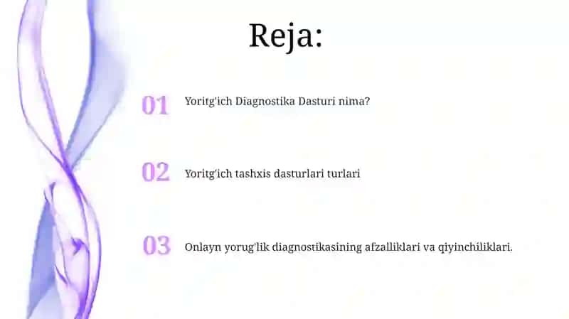 Onlayn yorug'lik diagnostikasi 2