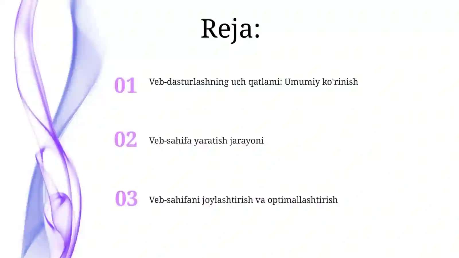Veb-dasturlashning uch qatlami 2