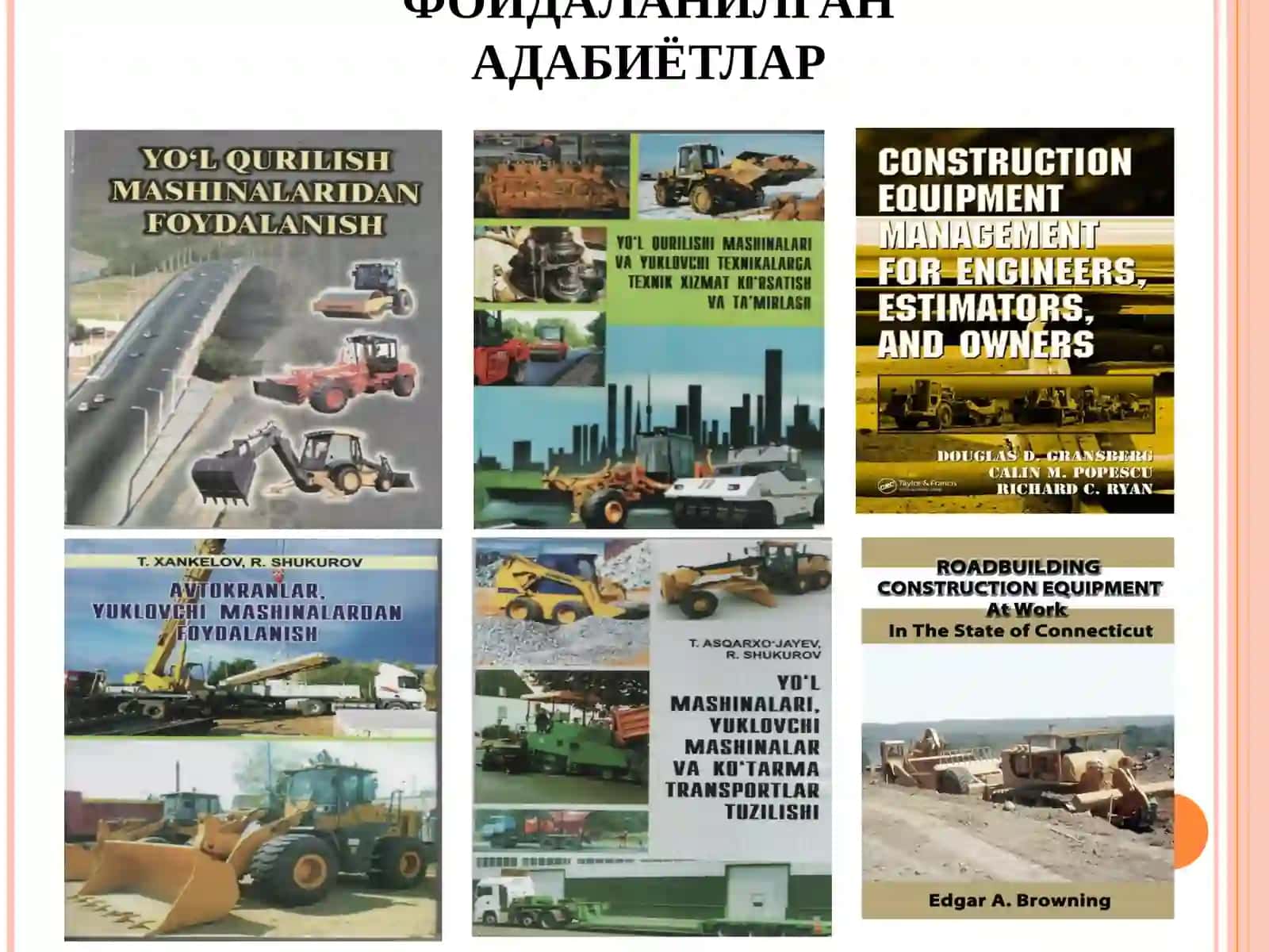 Тайёргарлик ишлари машиналари 2