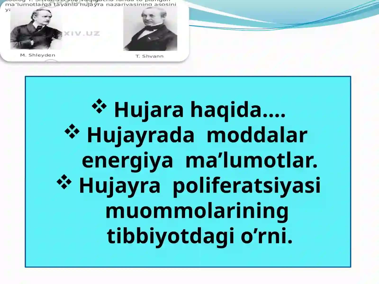 Hujayradamoddalar energiyama’lumotlar 2