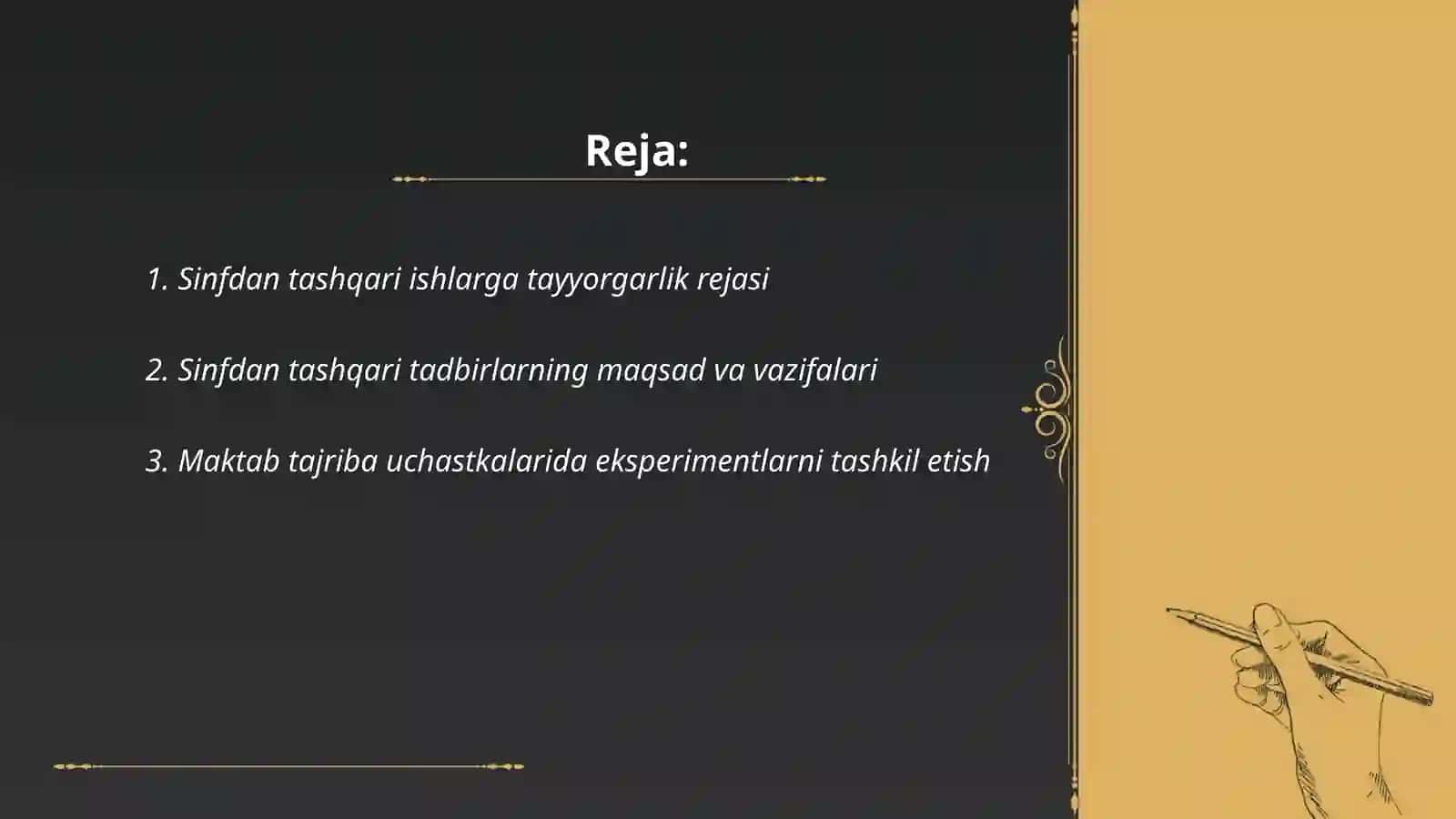 Maktab tajriba uchastkalarida sinfdan tashqari ishlarni rejalashtirish yo'llari 2