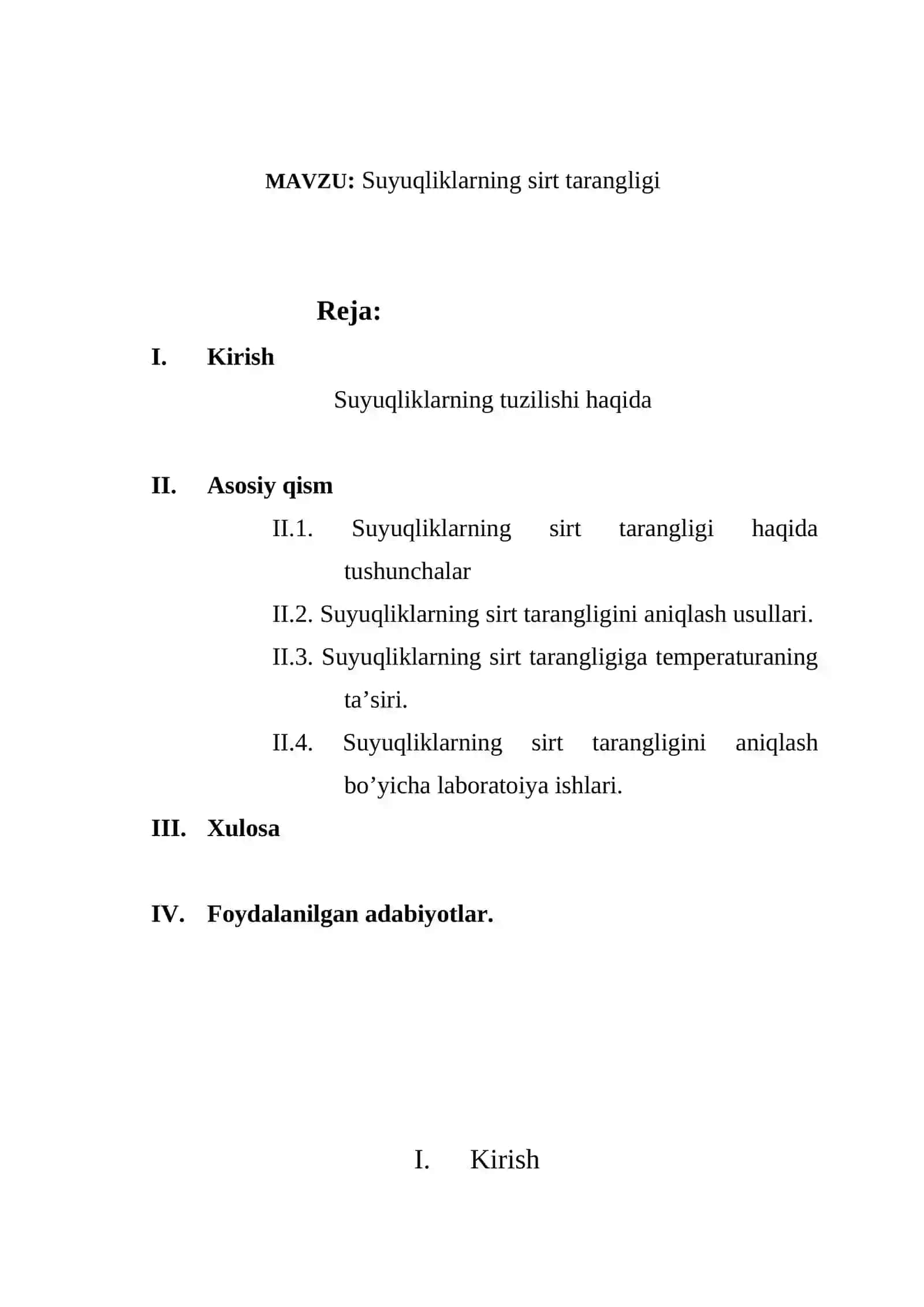 Suyuqliklarning sirt tarangligi 2