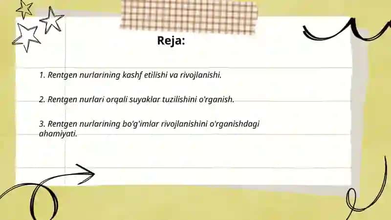 Rentgen nurlarini òrganish tarixi 2