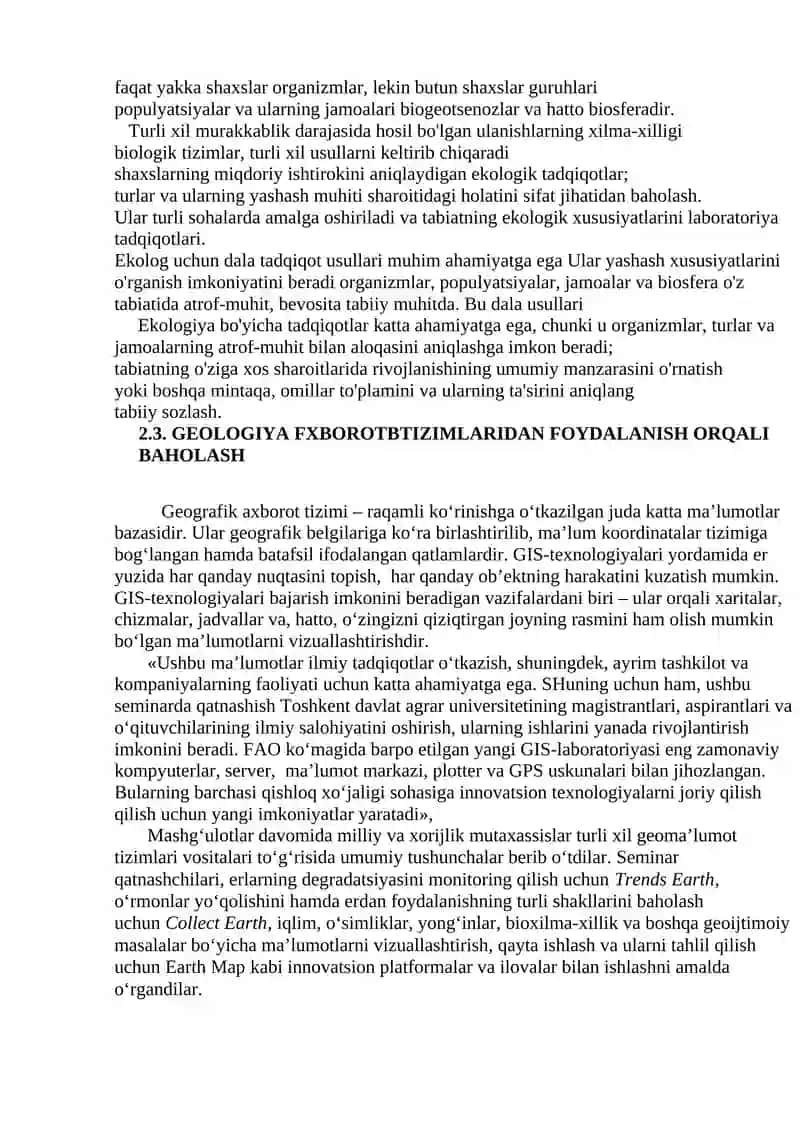 ATROF - MUHITNI QADRLASH USULLARI 2