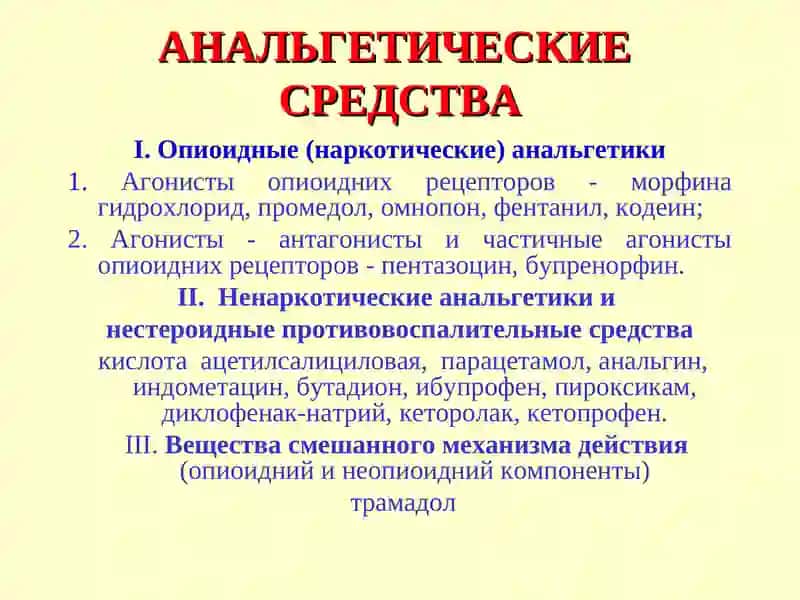 АНАЛЬГЕТИЧЕСКИЕСРЕДСТВА 2